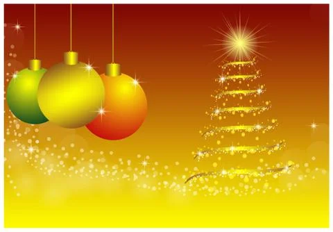 Christmas card background vector design Stock Illustration