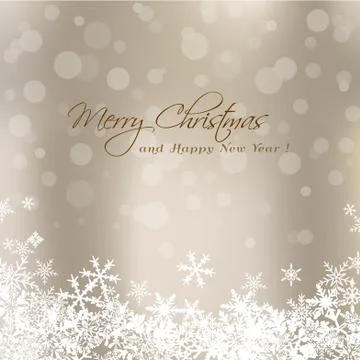 Christmas card with blur background Stock Illustration