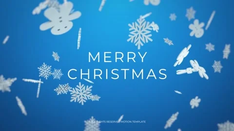 Christmas Card, Celebration Merry Christmas Stock After Effects