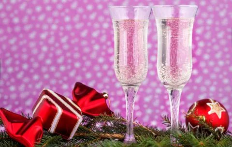 Christmas card composition Stock Photos
