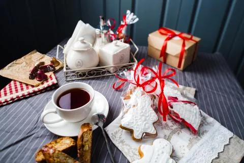 Christmas card composition Stock Photos