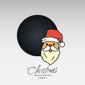 Christmas card with creative elegant design and light background vector Stock Illustration