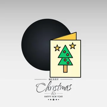Christmas card with creative elegant design and light background vector イラスト素材