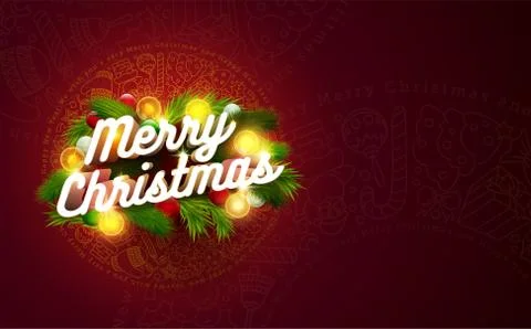 Christmas Card Design Stock Illustration