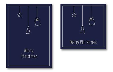 Christmas card with glittering background with tree Illustrazione stock