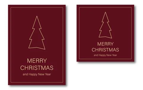 Christmas card with glittering background with tree Illustrazione stock