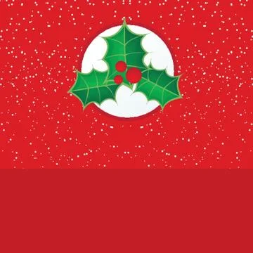 Christmas card with holiday elements. Illustrazione stock