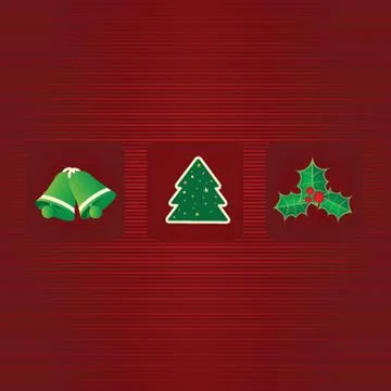 Christmas card with holiday elements. 스톡 일러스트