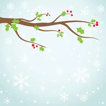 Christmas card with holiday elements. Stock-Illustration