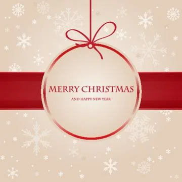Christmas card with holiday elements. Ilustração Stock