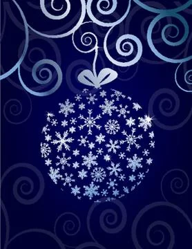 Christmas card with holiday elements. Stock Illustration