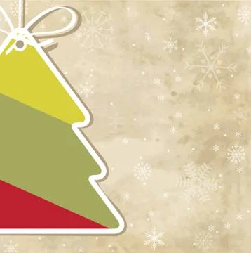 Christmas card with holiday elements. Stock Illustration