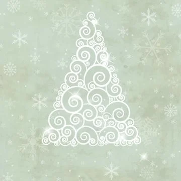 Christmas card with holiday elements. Stock Illustration