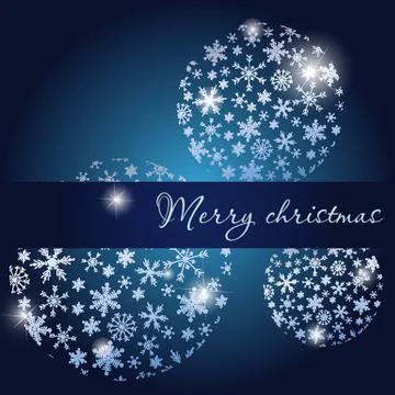 Christmas card with holiday elements. Stock-Illustration