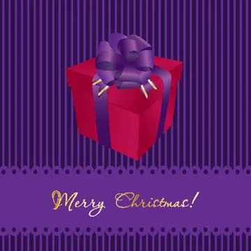 Christmas card with holiday elements. Stock-Illustration