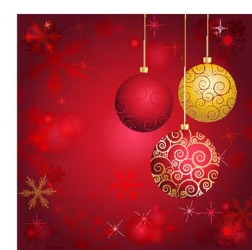 Christmas card with holiday elements. Stock-Illustration