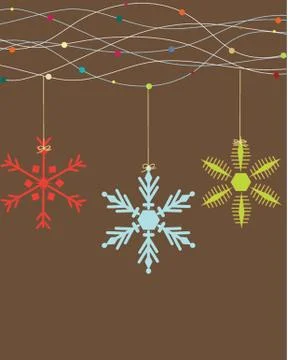 Christmas card with holiday elements. Illustrazione stock