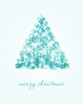 Christmas card with holiday elements. Illustrazione stock