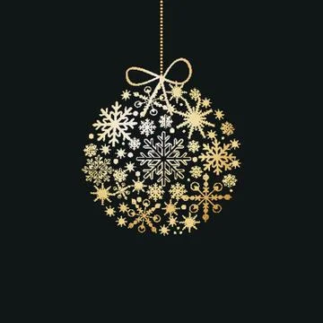 Christmas card with holiday elements. Stock Illustration