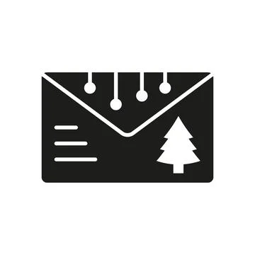 Christmas card icon vector basic design simple and modern Stock Illustration