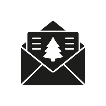 Christmas card icon vector basic design simple and modern Stock Illustration