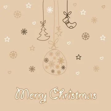 Christmas card. Stock Illustration