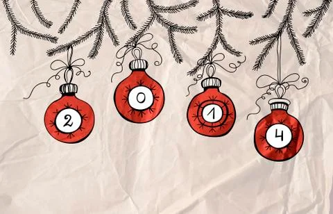 Christmas card Stock Illustration