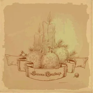 Christmas card Stock Illustration
