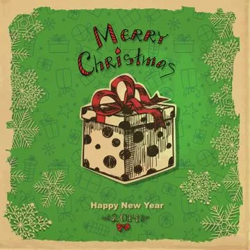 Christmas card Stock Illustration