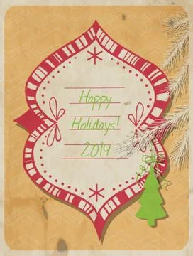 Christmas card Stock Illustration