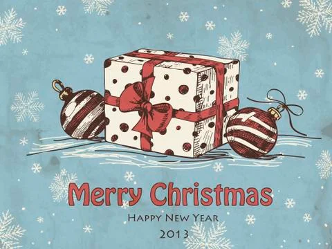 Christmas card Stock Illustration
