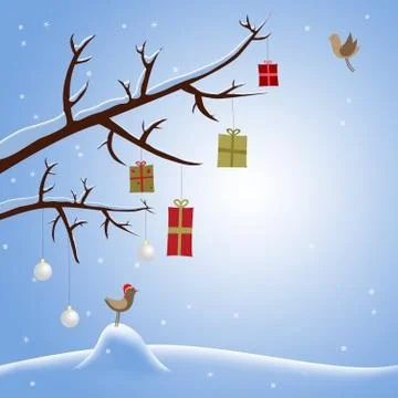 Christmas card Stock Illustration
