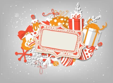 Christmas card Stock Illustration