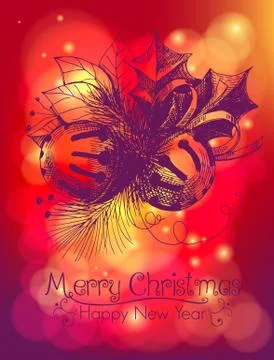 Christmas card Stock Illustration