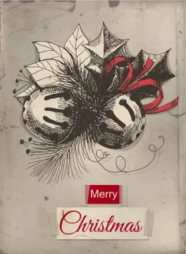 Christmas card Stock Illustration