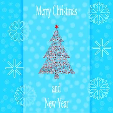 Christmas card  Stock Illustration