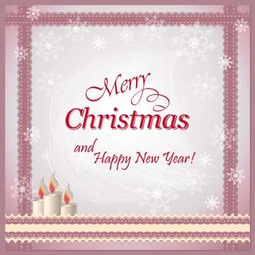 Christmas card Illustrazione stock