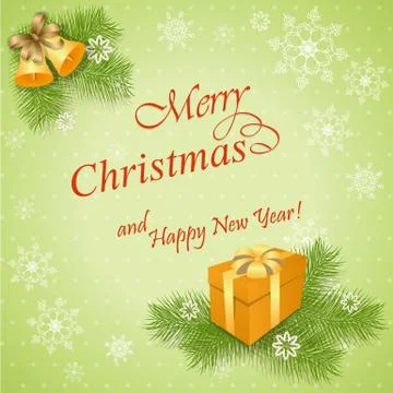 Christmas card Stock Illustration