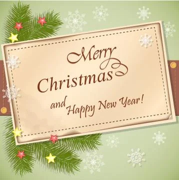 Christmas card Stock Illustration