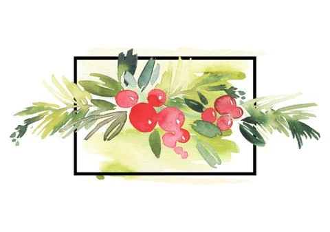 Christmas card Illustrazione stock