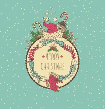 Christmas Card Stock Illustration