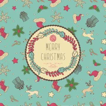 Christmas Card Stock Illustration
