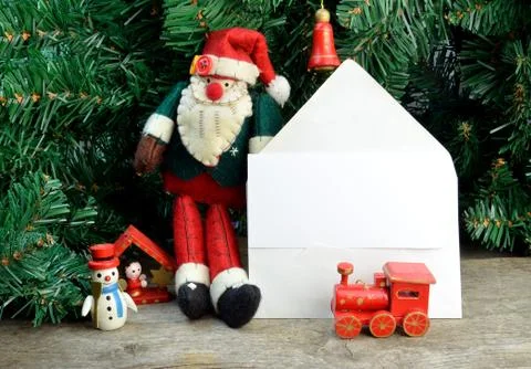 Christmas card note Stock Photos