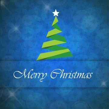 Christmas card with pattern and tree vector イラスト素材