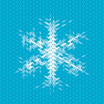 Christmas card with snowflake element Stock Illustration