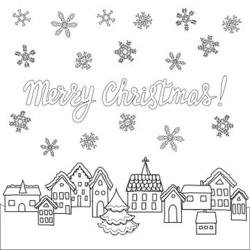 Christmas card template Stock Illustration