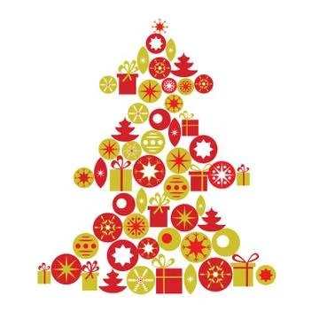Christmas card template Stock Illustration