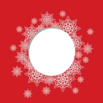Christmas card template Stock Illustration