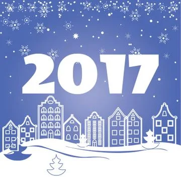 Christmas card template Stock Illustration