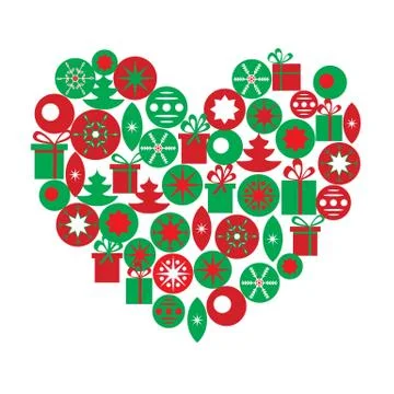 Christmas card template Stock Illustration
